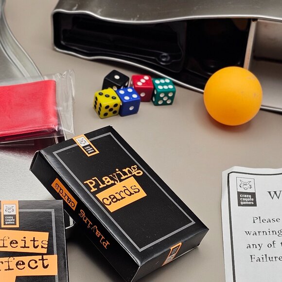 Utterly Outrageous Drinking Games bottle shaped tin box with 25 games dated 2007 - Picture 12 of 14